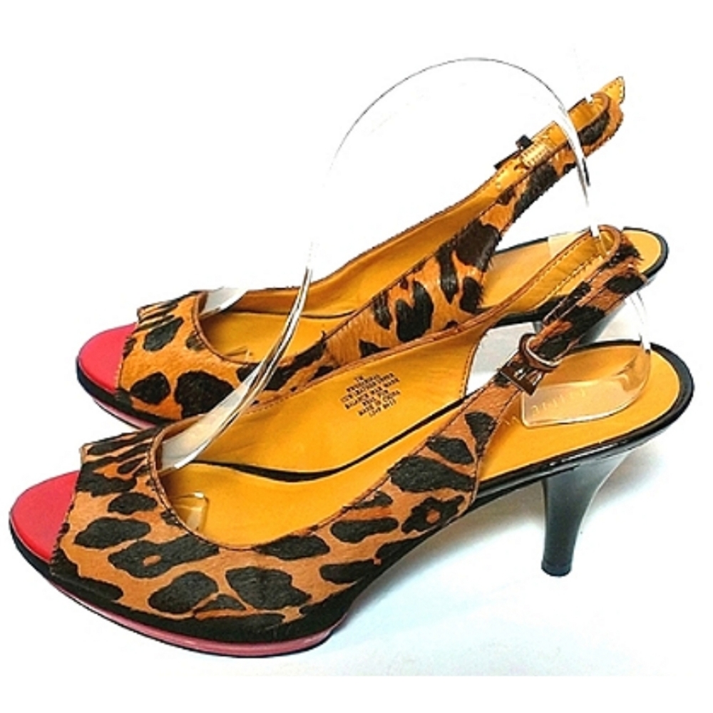 Nine West Leapard Print Heels Size 7